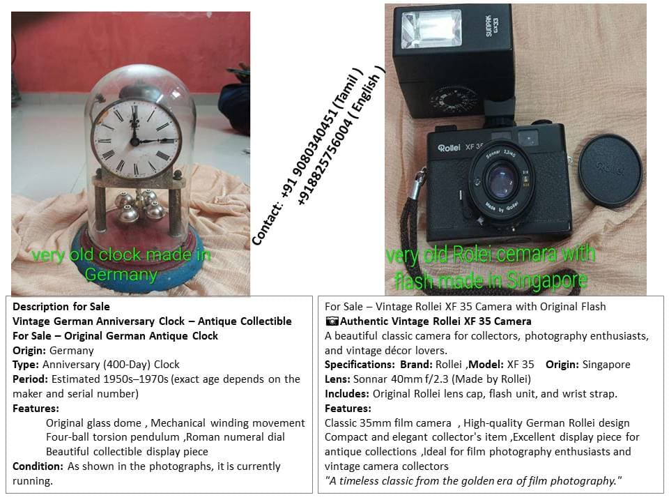 Ver rare Antique Items for Sale for sale in Pondicherry, Puducherry